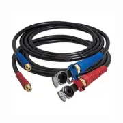 Tectran 17912GH Black Air Brake Hose Set, 12 Ft. Long, With Red And Blue Flex
