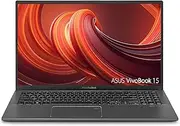 [ASUS] F512JA-AS34 VivoBook 15 Thin and Light Laptop, 15.6” FHD Display, Intel i3-1005G1 CPU, 8GB RAM, 128GB SSD, Backlit Keyboard, Fingerprint, Windows 10 Home in S Mode, Slate Gray