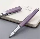 Excellent Parker IM Rollerball Pen Purple Silver Clip 0.5mm Ink Black Refills