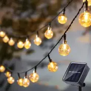 Solar String Lights, Small Crystal Ball ，Outdoor String Light 60 LED 40ft 8 L...