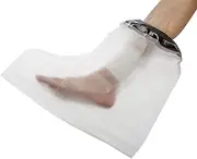 Waterproof PICC Line Shower Protector for Wound Fracture for Adult and Kids, Arm Leg Hand Nursing Sleeve, Reusable Keeps Dry,Adult Foot