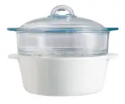 API1301 Pyrex PYROflam Cocotte Steamer Set 2L 20cm Arcoroc from Japan