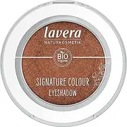 [lavera] Signature Colour Eyeshadow Amber 07 Bronze Organic Almond Oil & Vitamin E Vegan Shimmering Intense Colour Release (Pack of 1), 2.0 g
