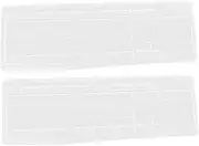 Angoily 2Pcs Keyboard Cover Film for Transparent Silicone Keyboard Protection Dustproof and Shock for Use