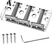 JOINPAYA 1 set Electric Guitar Bridge Tailpiece Replacement Chrome Finish Durable Tremolo Bridge System for Enhanced Sound Quality and Performance Guitar Accessories for Musicians