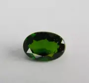 .455 Carats Natural Green Chrome Diopside Faceted Gemstone Oval CDP13