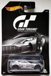 Hot Wheels 2016 Gran Turismo #8 Aston Martin One-77 Silver 1:64 DJL18