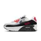 NIKE AIR MAX 90 LV8 白黑紅 NEW JEANS同款 厚底 氣墊 復古 休閒鞋【FD4328-101】