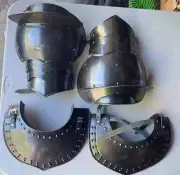 Medieval Pauldrons Armor Shoulder Gorget Armor Knight Larp Reenactment SCA LARP