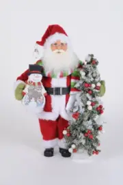 Karen Didion Lighted Snowy Days Santa CC16-265