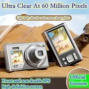 4k Optical Zoom Digital Camera Point and Shoot Digicam with Dual Display Compact Travel Camera
