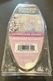 NEW YANKEE CANDLE SNOWFLAKE KISSES WAX MELTS 2.6 OZ. - 6 Ct Package