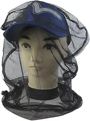 Toddmomy 2 Pack Generic Beekeeping Head Netting Hat Non Elastic Mosquito Bug Insect Protection Black for Outdoor Activities