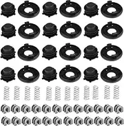 Hippotech 12 Sets Spool Cover Cap Spring Eyelet Sleeve Replacement for Stihl String Trimmer Head Cover 25-2 FS44 FS80 FS85 FS100 FS110 FS120 FS130 FS200