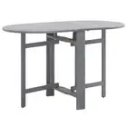 Outdoor Table Garden Patio Dining Coffee Side Folding Grey Solid Acacia Wood