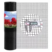 Black Hardware Cloth 1/2 Inch 36x50 ft 19Ga,Plastic Chicken Wire Mesh Roll,PV...