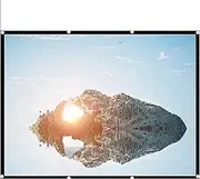 Screen Projector Screen Diagonal Portable Foldable Non Crease White Projector Curtain Projection Screen Projection Screens(72 inch)