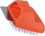 NOLITOY Cleaner Outdoor Brush with Scraper Grill Rack Cleaner Versatile Cleaning Brush for Barbecue Grate Compact and Convenient for Easy Use