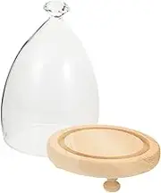 CONGARTENO 1 Set Elegant Cake Dome Display Plate with Base Cover for Kitchen for Party Serving Tray Decorative Dessert Presentation for Restaurants and Events