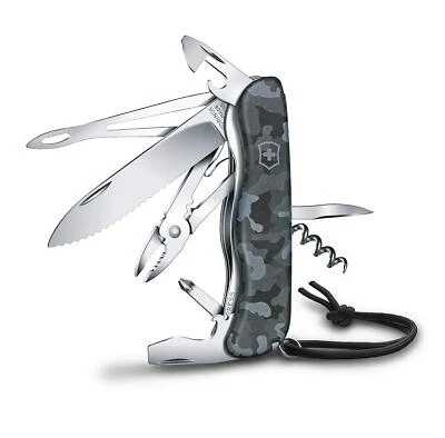 VICTORINOX Swiss Army Knife Skipper Multitool 18 Tools Navy Camo 0.8593.W942