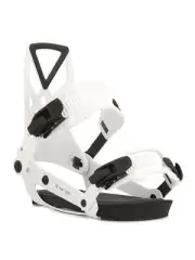 Ride A-4 Men's Snowboard Bindings, White, Medium MY24