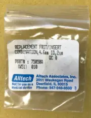 Alltech Associates Replacement Frit/Insert #75050A (W51) 010 4.6 mm ID, 2 um