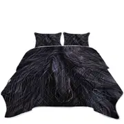 Black Magic Horse Fine Art Coverlet