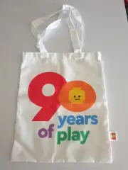 LEGO Tote Bag 90 Years of Play White A