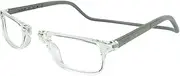 Clic Magnetic Reading Glasses Men Women Soft Folding Band Computer Readers Nashi (S-XL, Clear, 1.75 Magnification), Pale, 1.75