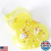 GHOBROFY Galaxy Slime with Charms - Non-Sticky and Non-Toxic, Stretchy Clear