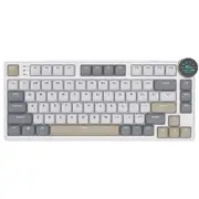 Royal Kludge RK N80 Tri mode RGB Hot Swap Red Switch Keyboard - Pearly Dawn