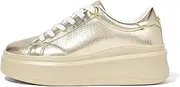 [LUCKY STEP] Women's Platform Fashion Sneakers Faux Leather Classic Tennis Shoes Low Top Casual Walking Shoes
