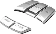 ATATNK Chrome Car Styling CD Panel Switch Button Cover Sticker Trim Compatible for BMW 3 4 Series F30 F32 F34 F35 F36 320i 318i Inner Accessories(4)