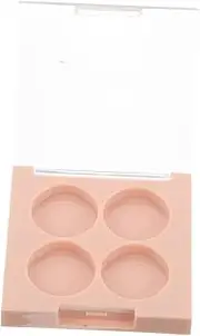 Healeved 4 Compartment Refillable Cosmetic Container Empty Eyeshadow Palette Makeup Organizer