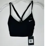 NWT Nike Black Criss Cross Back Light Support Sports Bra XS