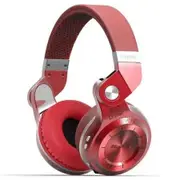 Bluedio T2+ (Turbine 2Plus) Bluetooth Stereo Headphones Wireless Headphones Bluetooth 4.1 Headset Hurrican Series Over The Ear Headphones - Red