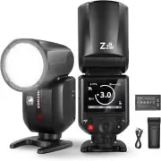 NEEWER Z2PRO-C 2.4G TTL Round Head Flash Speedlite Compatible with Canon, Wirele