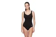 Speedo Womens Contour Clip One Piece Af - Black