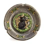 [MDI Australia] Black Cat Pentacle Moons Incense Burner & Ashtray