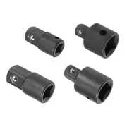 Socket Adapter Set - [1/4", 3/8", 1/2"] Conversion Tool for Ratchet Wrench, CR-V