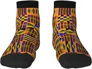 [EdWal] african weaving print Men's Moisture Control Crew Socks Socks For Men and Women Gifts For Golf, Hunting, Camping