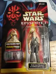 Star Wars Episode 1 Jar Jar Binks Action Figure Hasbro 1998 New Commtech chip