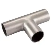 NEW KL Group, 1-1/2" 304/304L Stainless Hygienic Tee, 4-1/2"W x 3"T, Unpolished