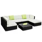 Gardeon 6 Seater Outdoor Lounge Furniture Wicker Set Sofa Rattan Modular Setting