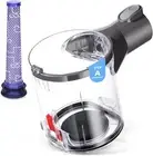 For-Dyson-V6 DC58 DC59 Dust Bin Assembly Clear Replacement Dustbin Container