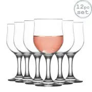 Nevakar Medium Wine Glasses - 320ml - 12 Stemware Goblets for Wine