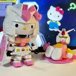 粉色元祖鋼彈扎古RX-78-2 HELLO KITTY模型拼裝模型玩具高達模型組裝模型鋼彈盒玩鋼彈模型辦公室用品 小物