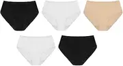 [Undercover] Ladies 5 Pack Cotton Rich Boy Shorts Hipster Midi Brief Knickers Multipack