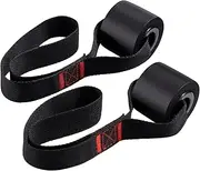 Slim Panda Door Anchor for Resistance Bands, Jamb Anchor Attachment for Exercise Bands,Workout Bands, Pull Up Bands, Resistance Bands Door Anchor, Anti-Slip, Heavy Welded Rings, Strong Nylon Webbing