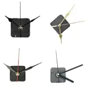 Classic Quartz Clock Movement Mechanism Black Metal DIY Pointer Parts Kit I5J2